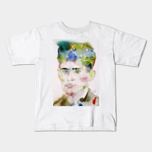 FRANZ KAFKA watercolor portrait .3 Kids T-Shirt